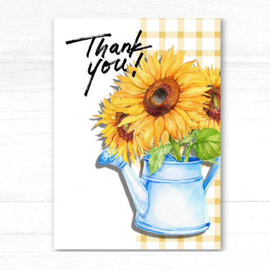 Sunflowers Thank You Card