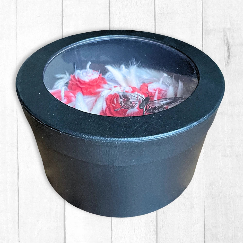 VALENTINE'S ROSES CANDLE GIFT BOX M