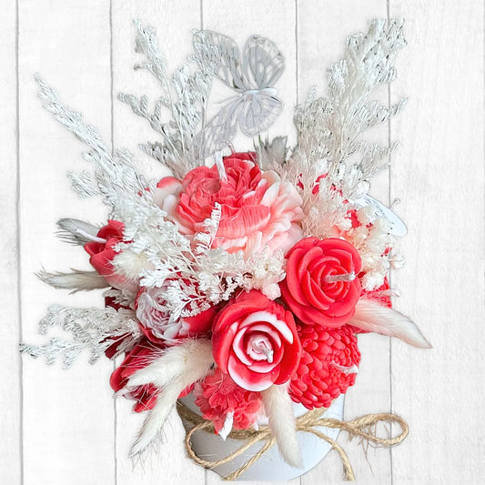 VALENTINE'S ROSES CANDLE BOUQUET