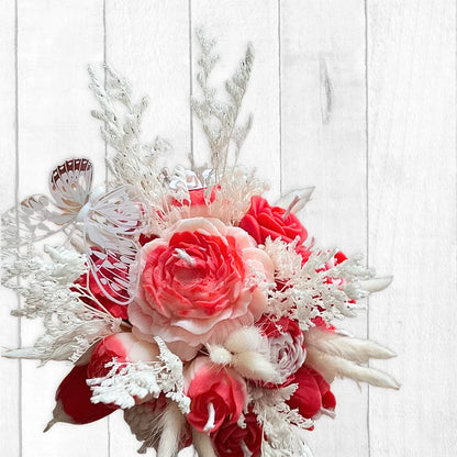 VALENTINE'S ROSES CANDLE BOUQUET