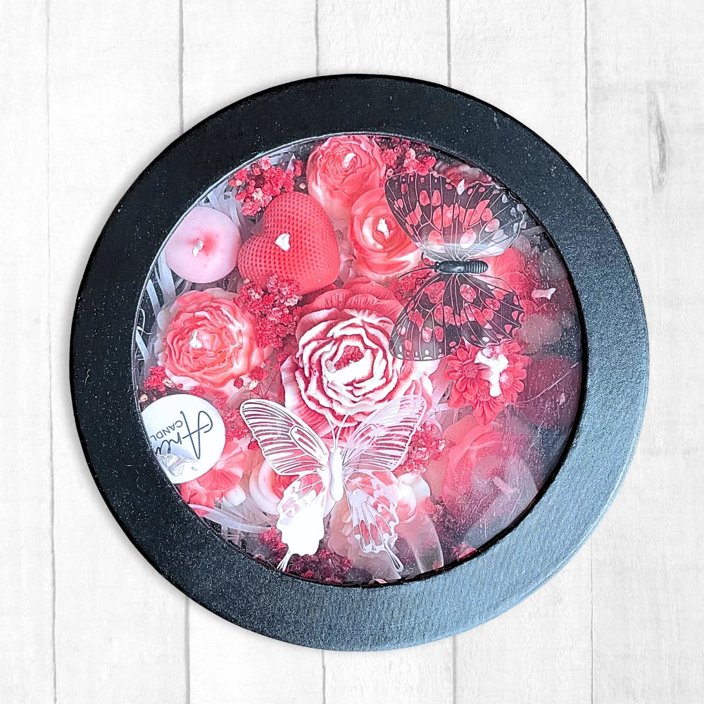 VALENTINE'S ROSES CANDLE GIFT BOX L