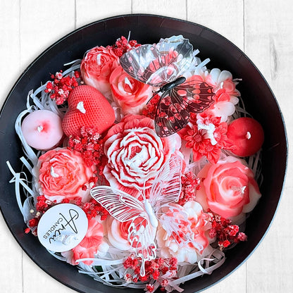 VALENTINE'S ROSES CANDLE GIFT BOX L