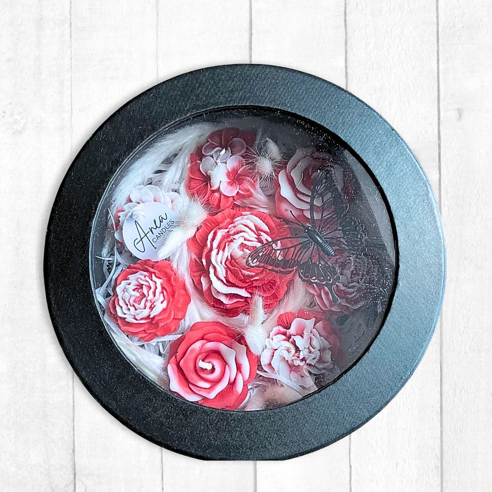 VALENTINE'S ROSES CANDLE GIFT BOX M