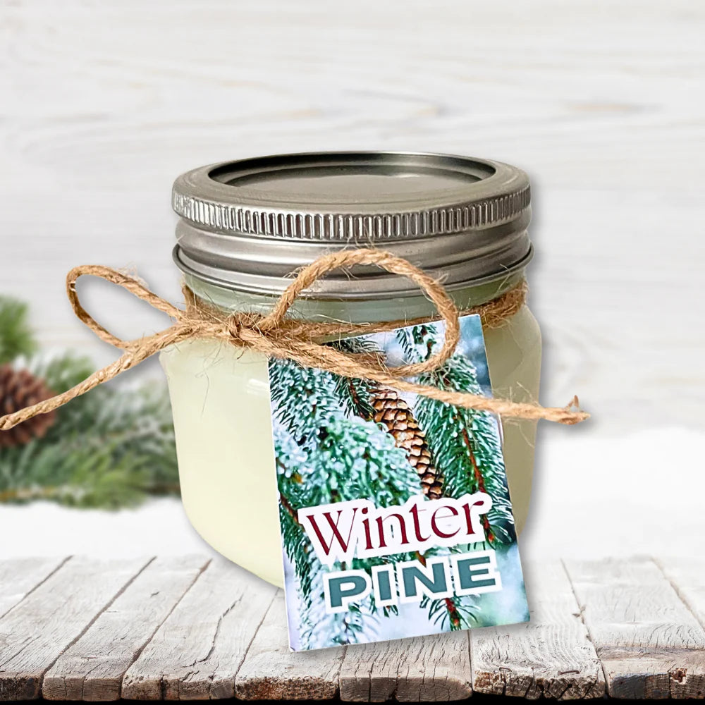 WINTER PINE NATURAL SOY CANDLE JAR