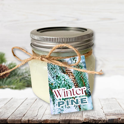WINTER PINE NATURAL SOY CANDLE JAR